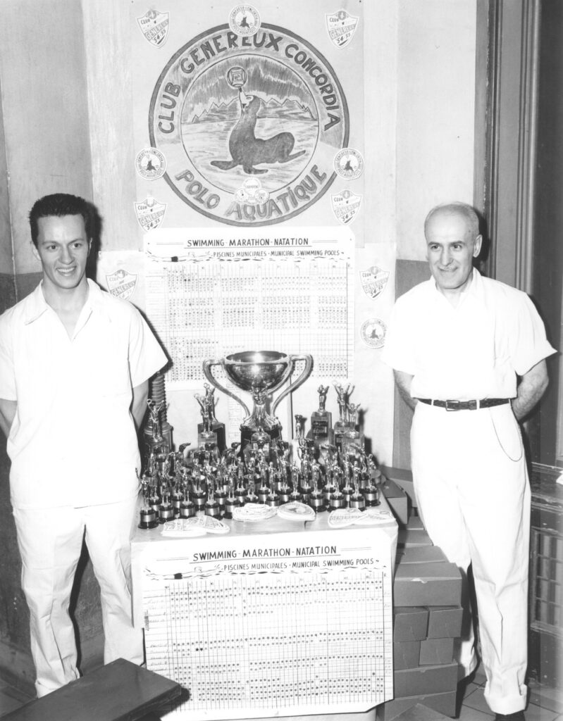 Remise de trophées, 1955.