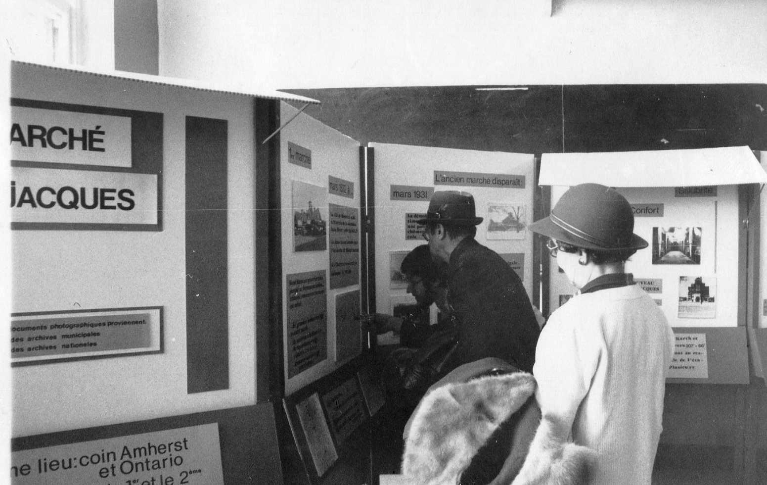 Première exposition de l’Écomusée : Du marché d’hier au musée de demain.