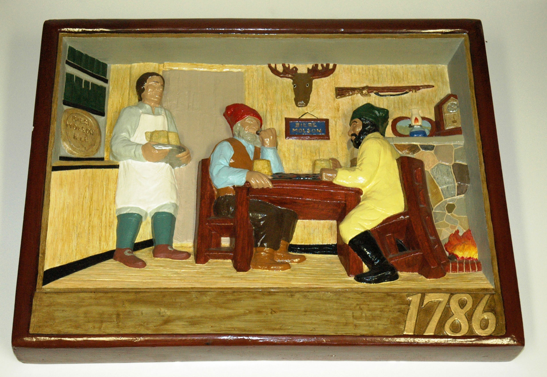 Moulage de plâtre, date inconnue. Collection Molson, Écomusée du fier monde. 